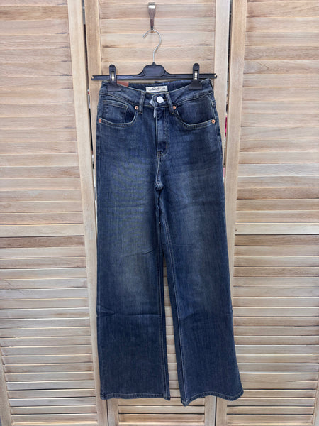Jeans Denim Jewelly Wide leg (9687)