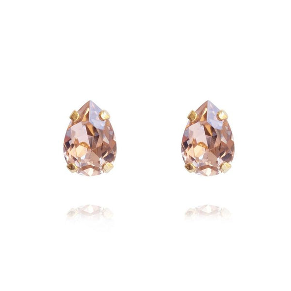 Petite Drop Stud Earrings / Guld